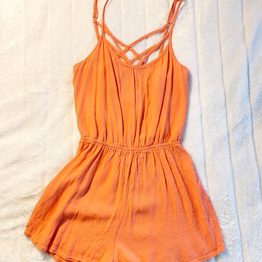 🌞 Coral Romper